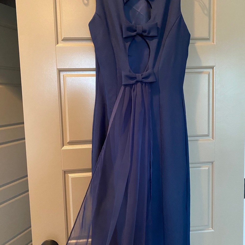 Alfred Angelo Size small Navy Gown- worn once- Perfect for Prom or Bridesmaid